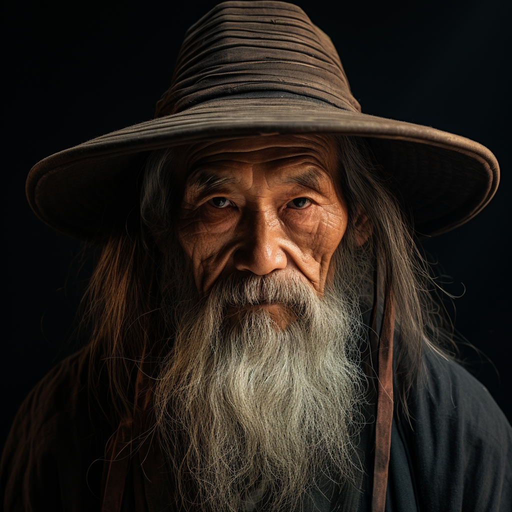 Japanese man with ancient appearance