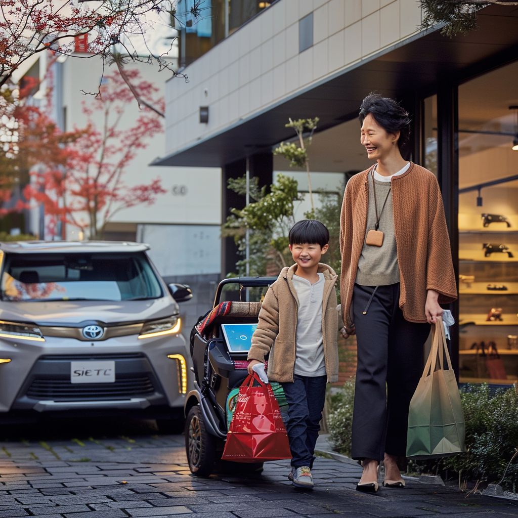 Japanese parent child bags Toyota Sienta