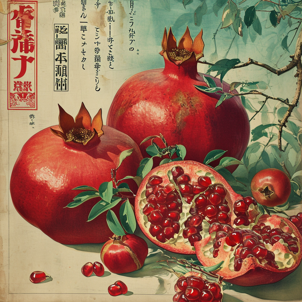 Japanese pomegranate ad from 1920s