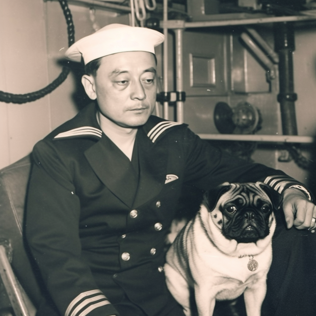 Photo of Japanese surrender to General Beans