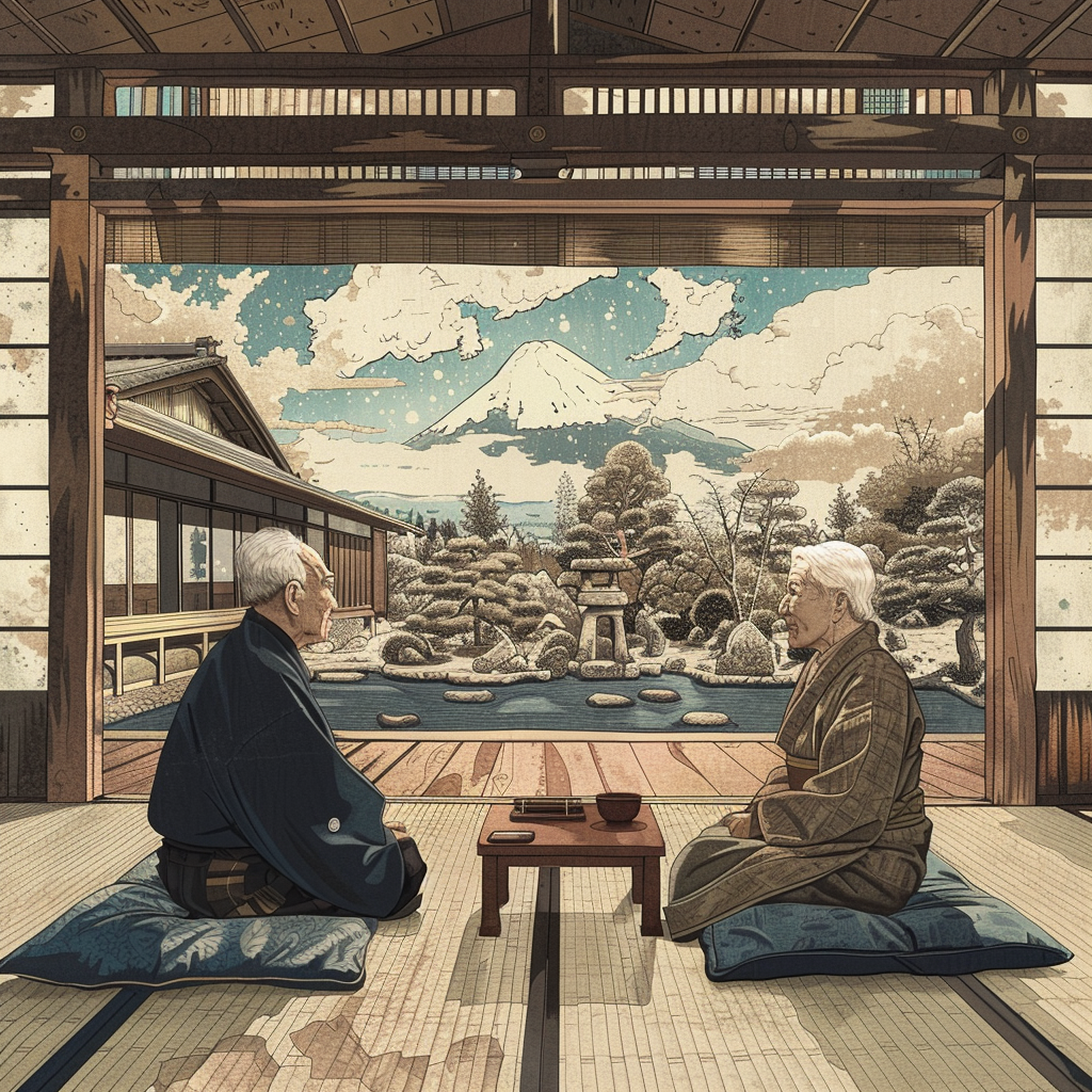 Serene Japanese Home Hokusai Print