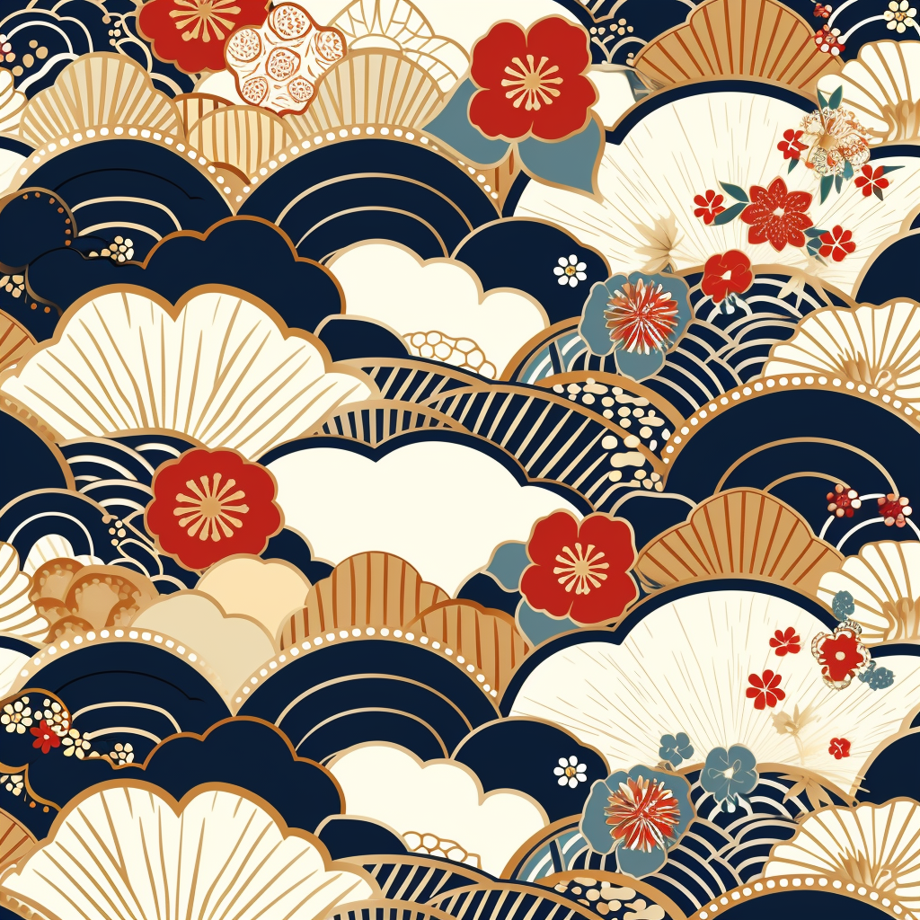 Japanese traditional pattern image