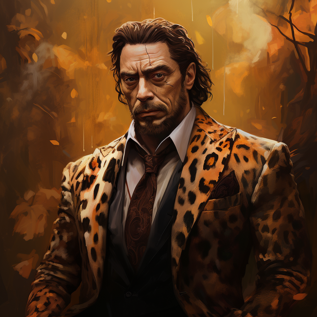 Javier Bardem as Kraven the Hunter in Marvel costume