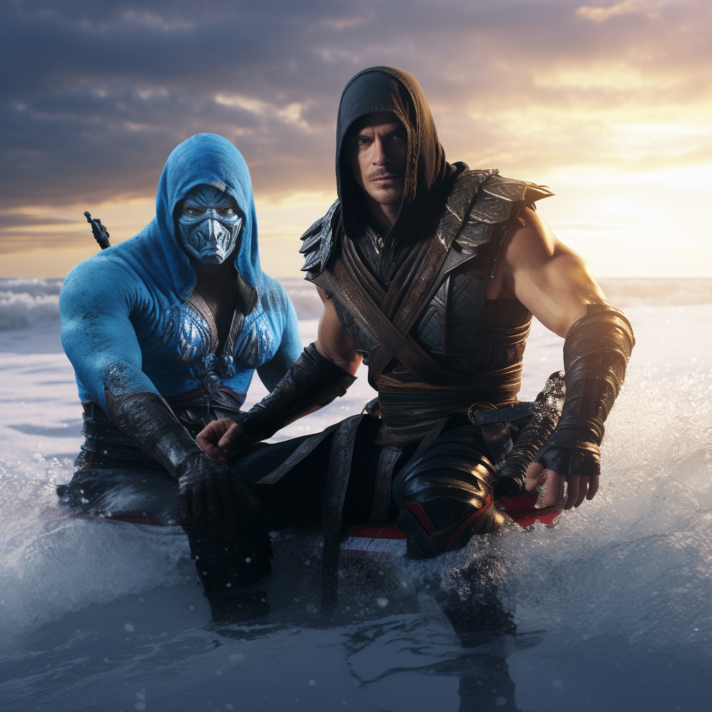 Jax Taylor Surfing Sub Zero Mortal Kombat