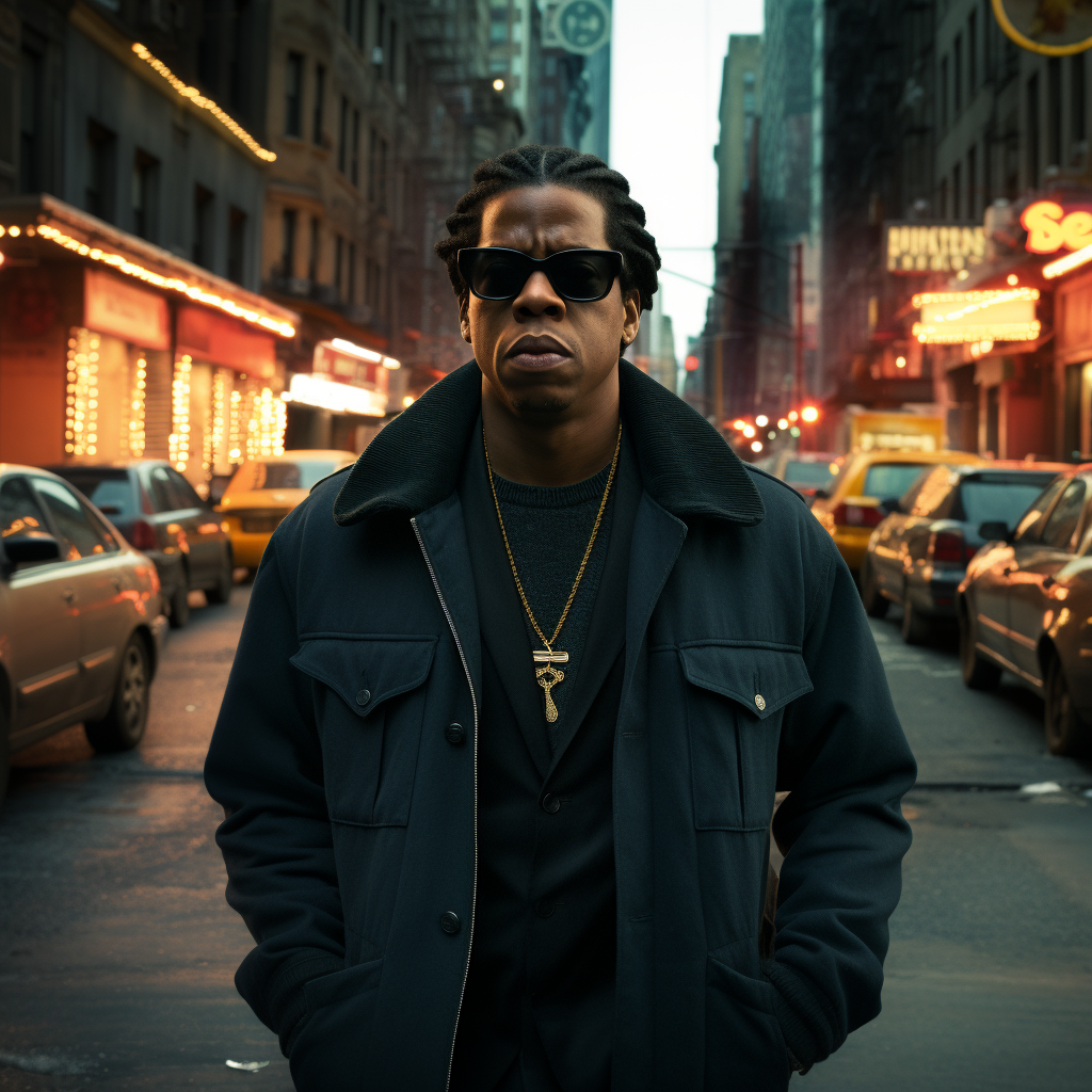 Jay-Z selling drugs in the street