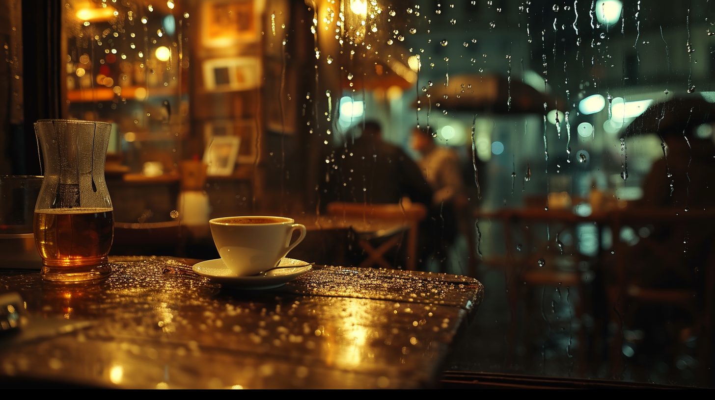 Jazz Cafe Rainy Night