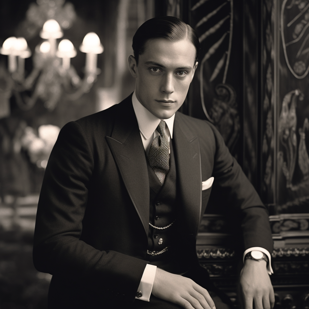 Handsome, wealthy man of the Jazz Age