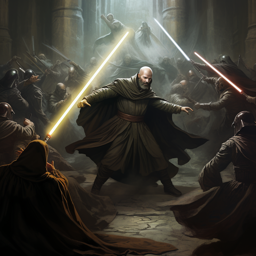 Jedi Council in Battle at Hogwarts