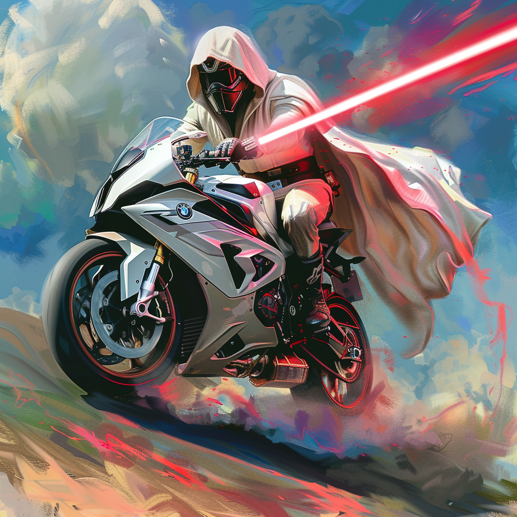 Jedi Obi-Wan on Motorbike 2023