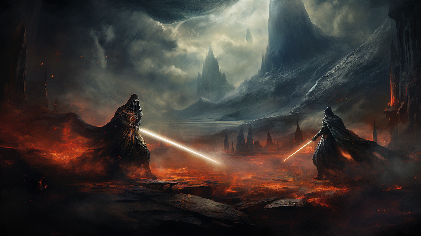 Intense Jedi vs Sith Battle on Baren Planet