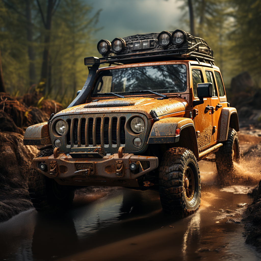 Beautiful Jeep Car Artwork Image