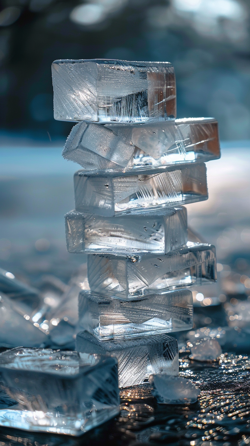 Ice Jenga Game Pieces