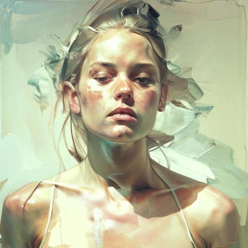 Jenny Saville painting of female figure