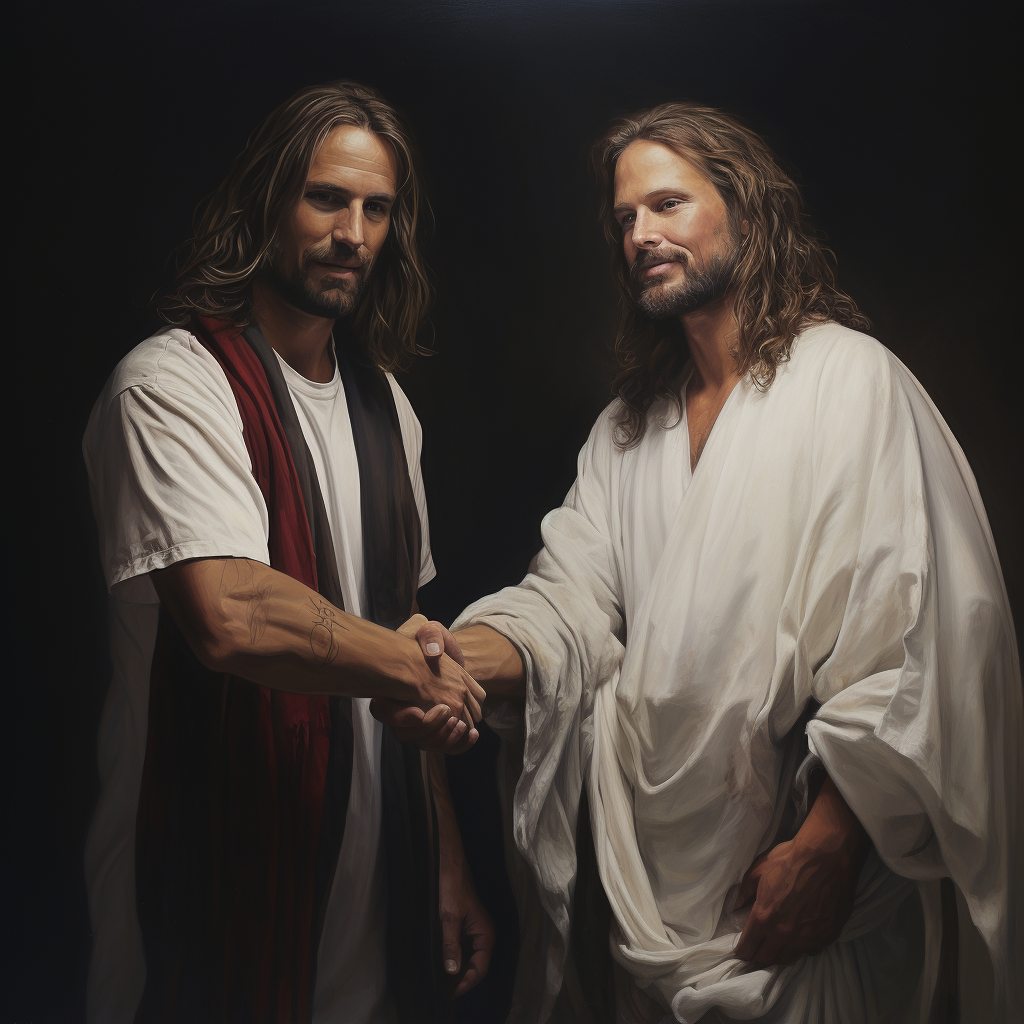 Jesus Christ and John Dehlin Shake Hands