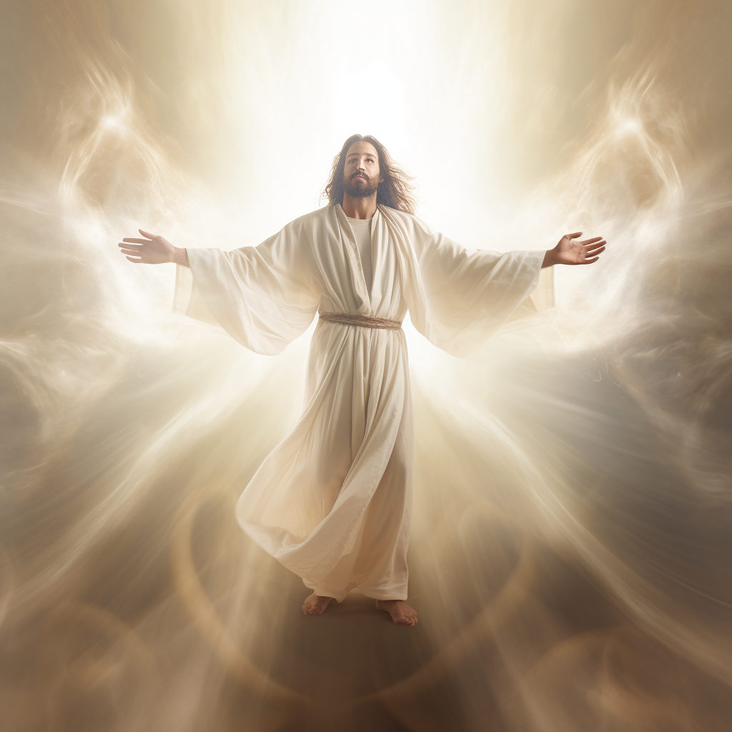 Jesus Christ in Shining White Robes