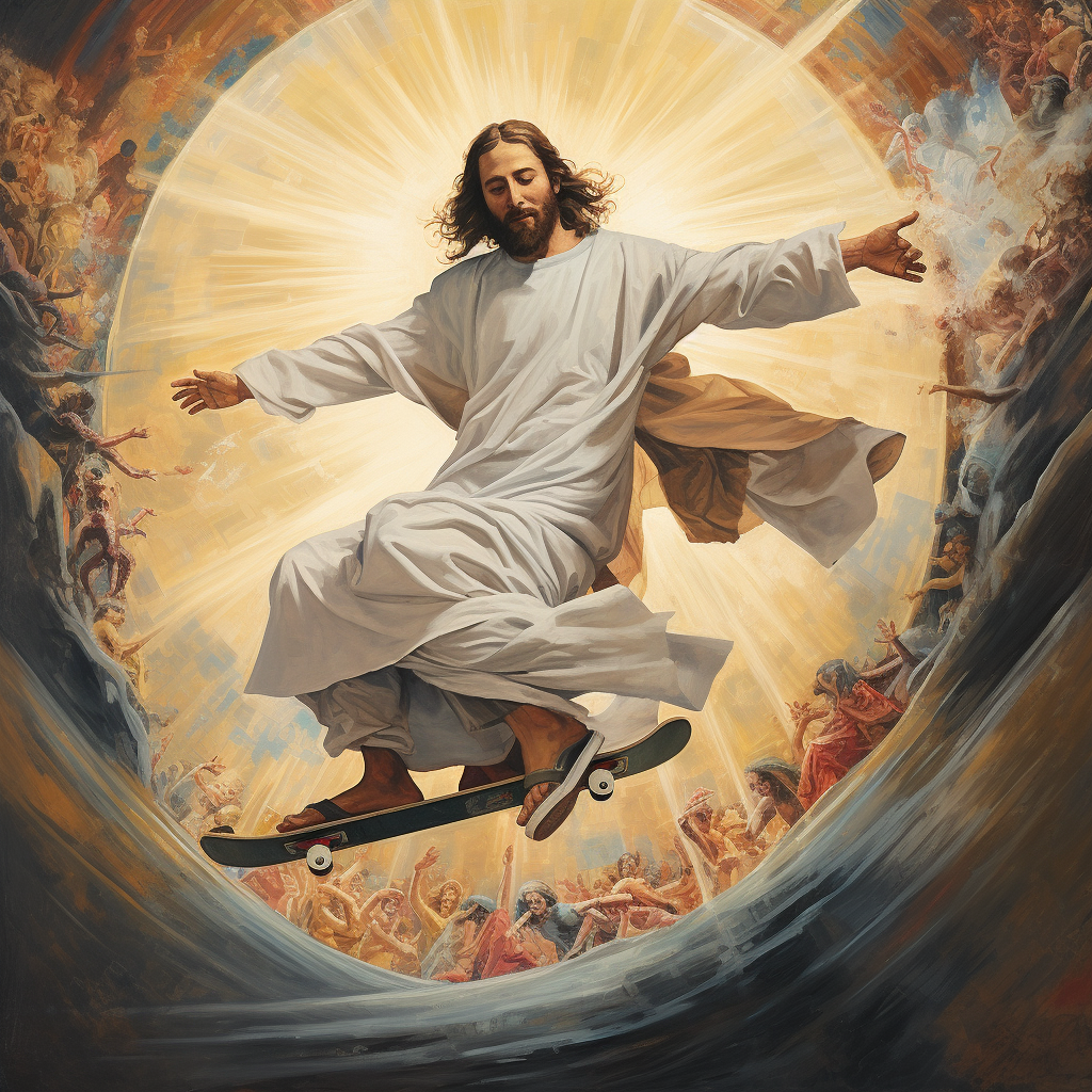 Jesus on Skateboard Renaissance