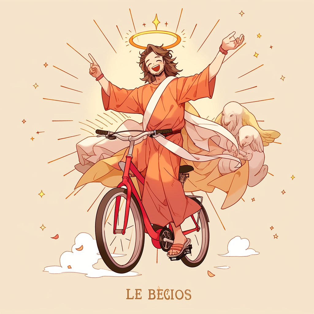 Jesus Bike Adventure Character Poses