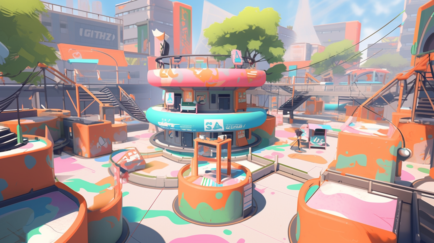 Colorful Jet Set Radio Skate Park