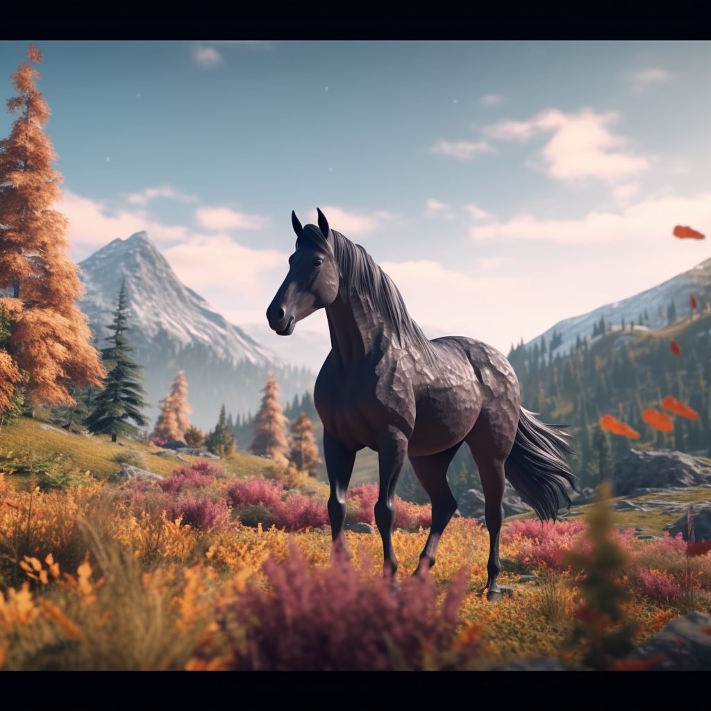 Joyful horse-filled video game experience