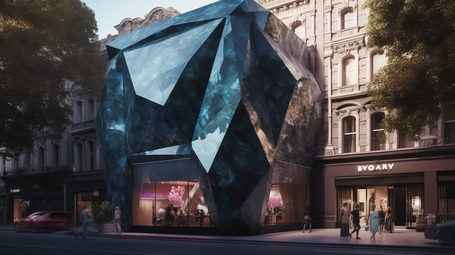 Jewellery store with tourmaline facade