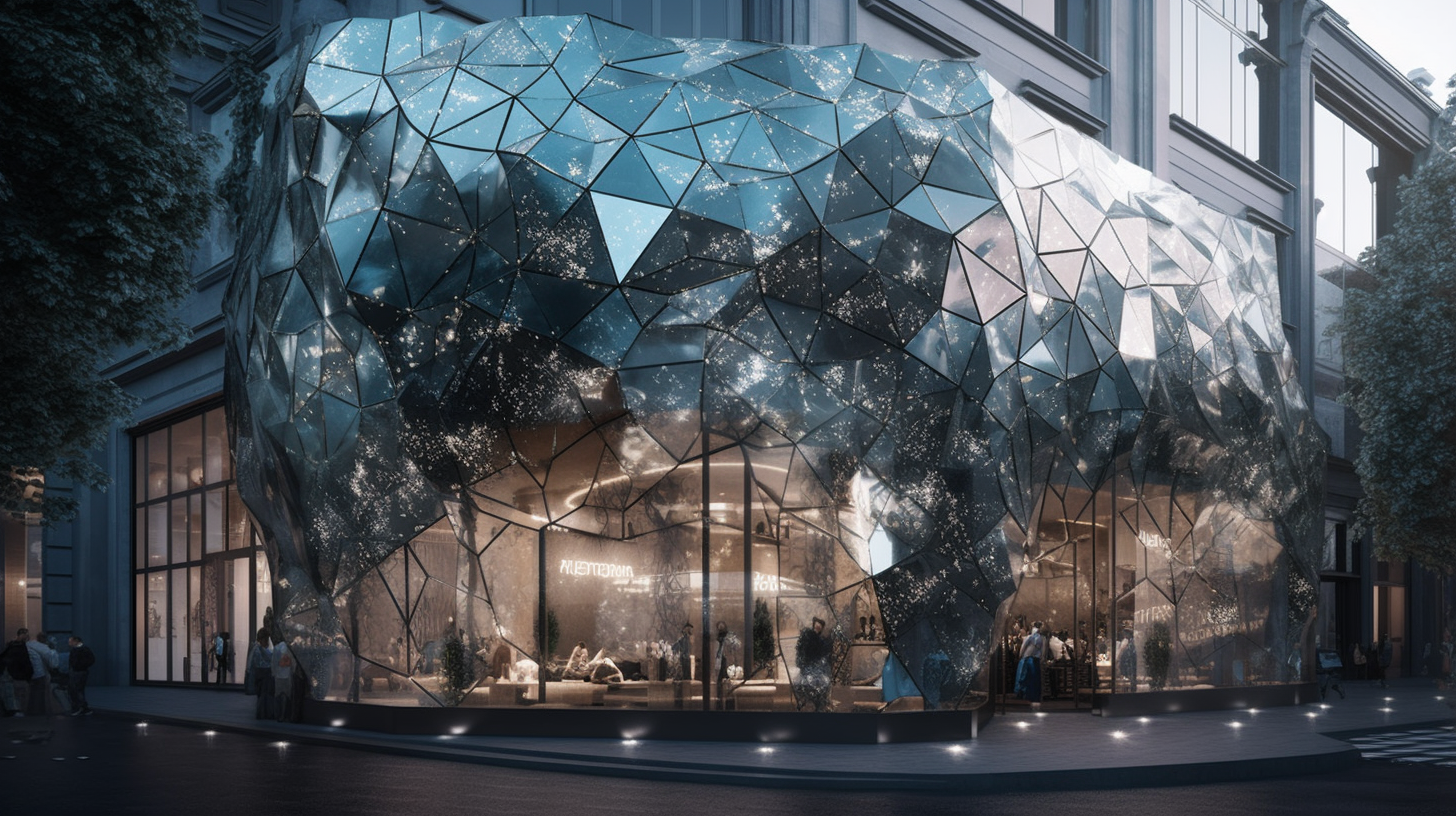 Beautiful Jewellery Store with Glass Facade