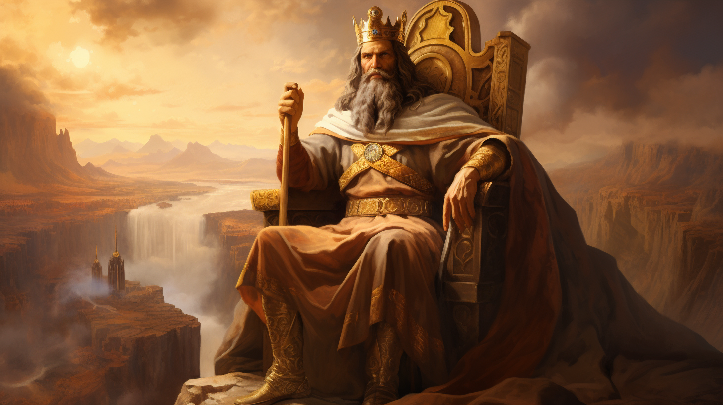 Jewish King Saul establishing United Kingdom of Israel