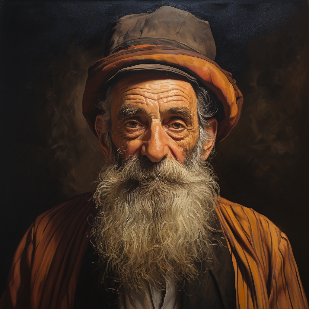 Hassidic Jewish man in traditional attire