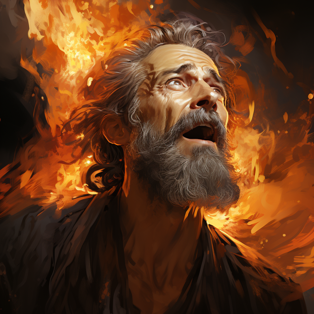 Vision of Jewish Man with Pillar of Fire