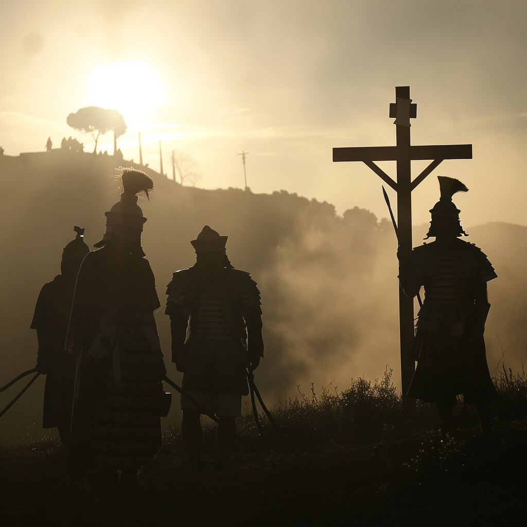 Silhouettes of Jewish Roman Centurion