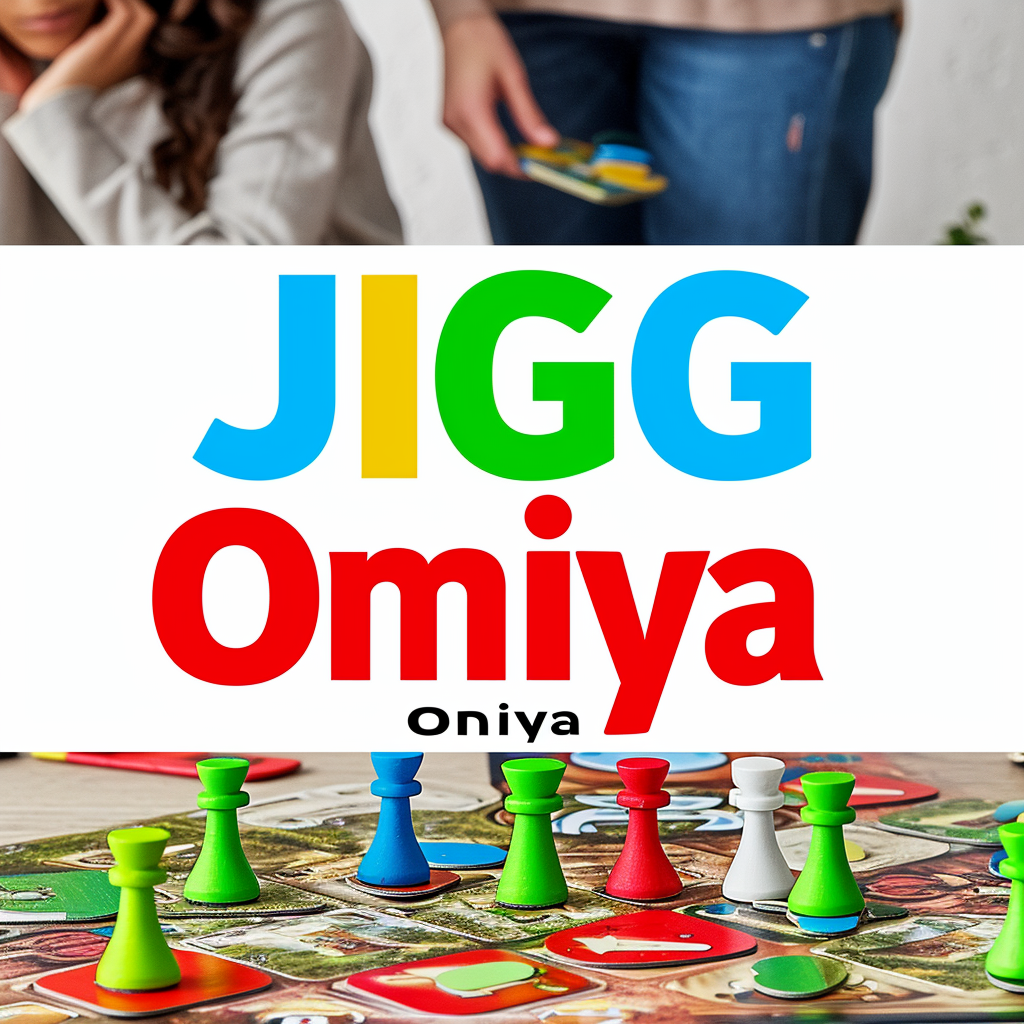 Colorful board game event banner with JIGG Omiya