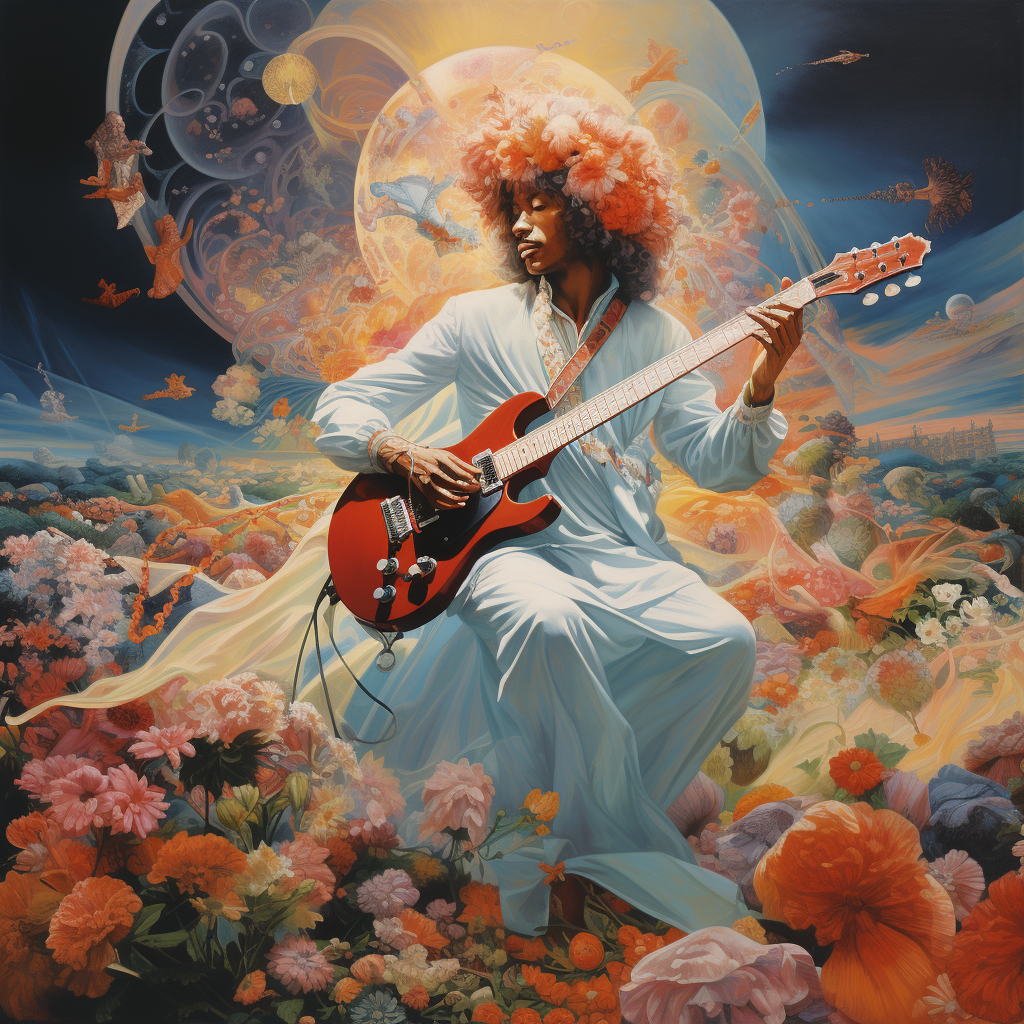 Jimi Hendrix Electric Dreamland Artwork