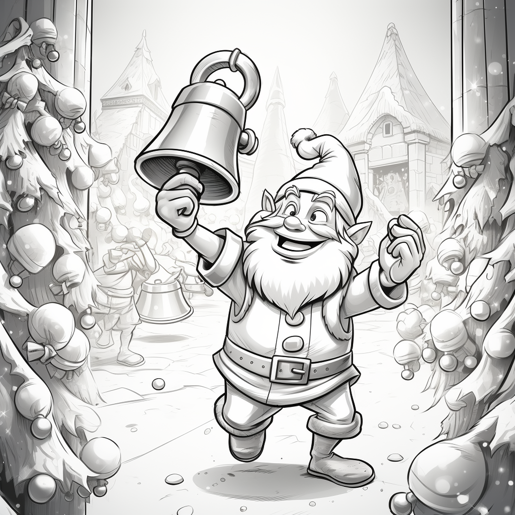 Simple Jingle Bells Coloring Page