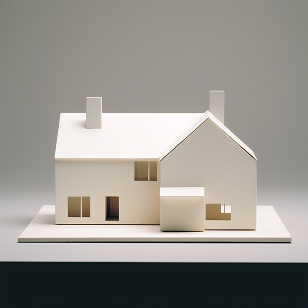 Architectural model of a John Pawson style house