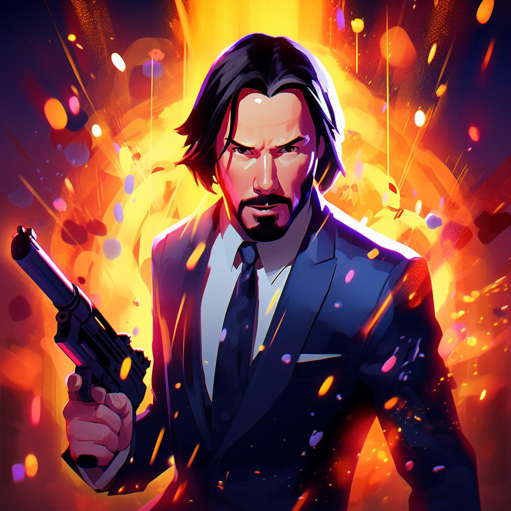 John Wick Disney Pixar Character Action