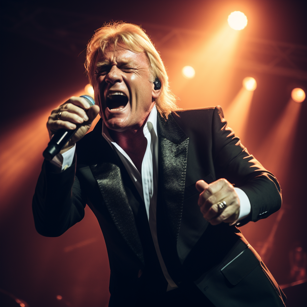 John Farnham performing in Singapore