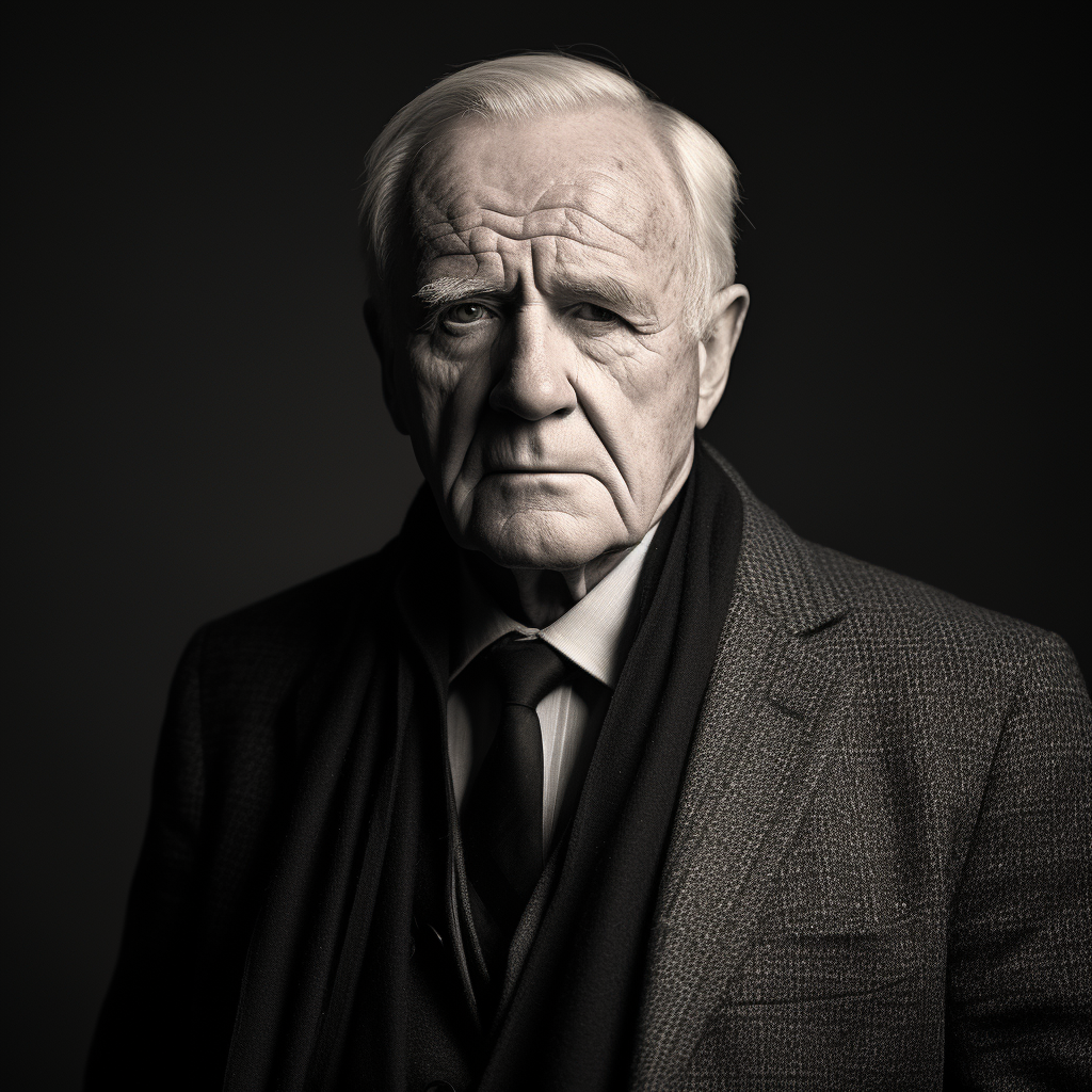 John Le Carre in sharp focus