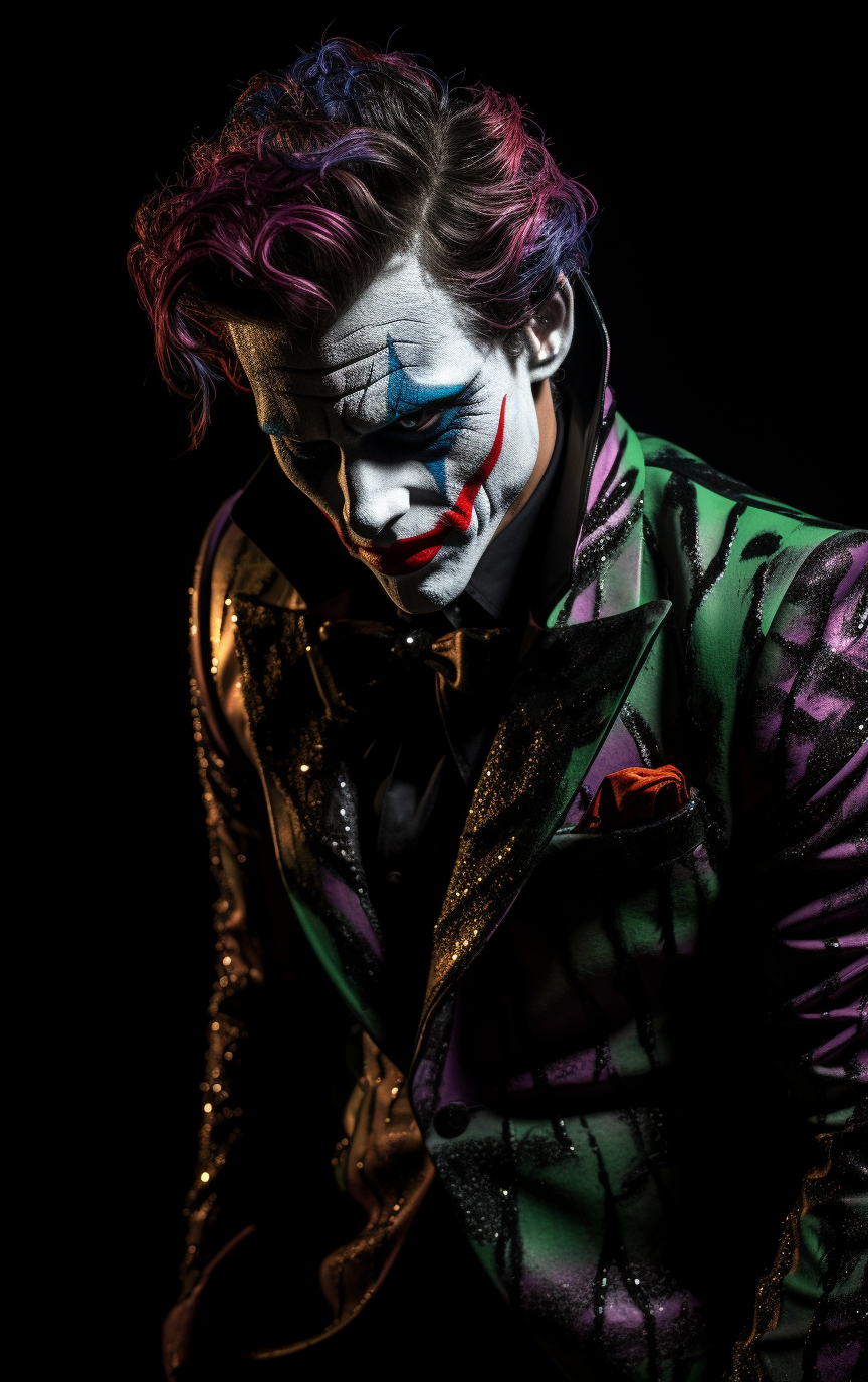 DC Comics' The Joker in rave fashion