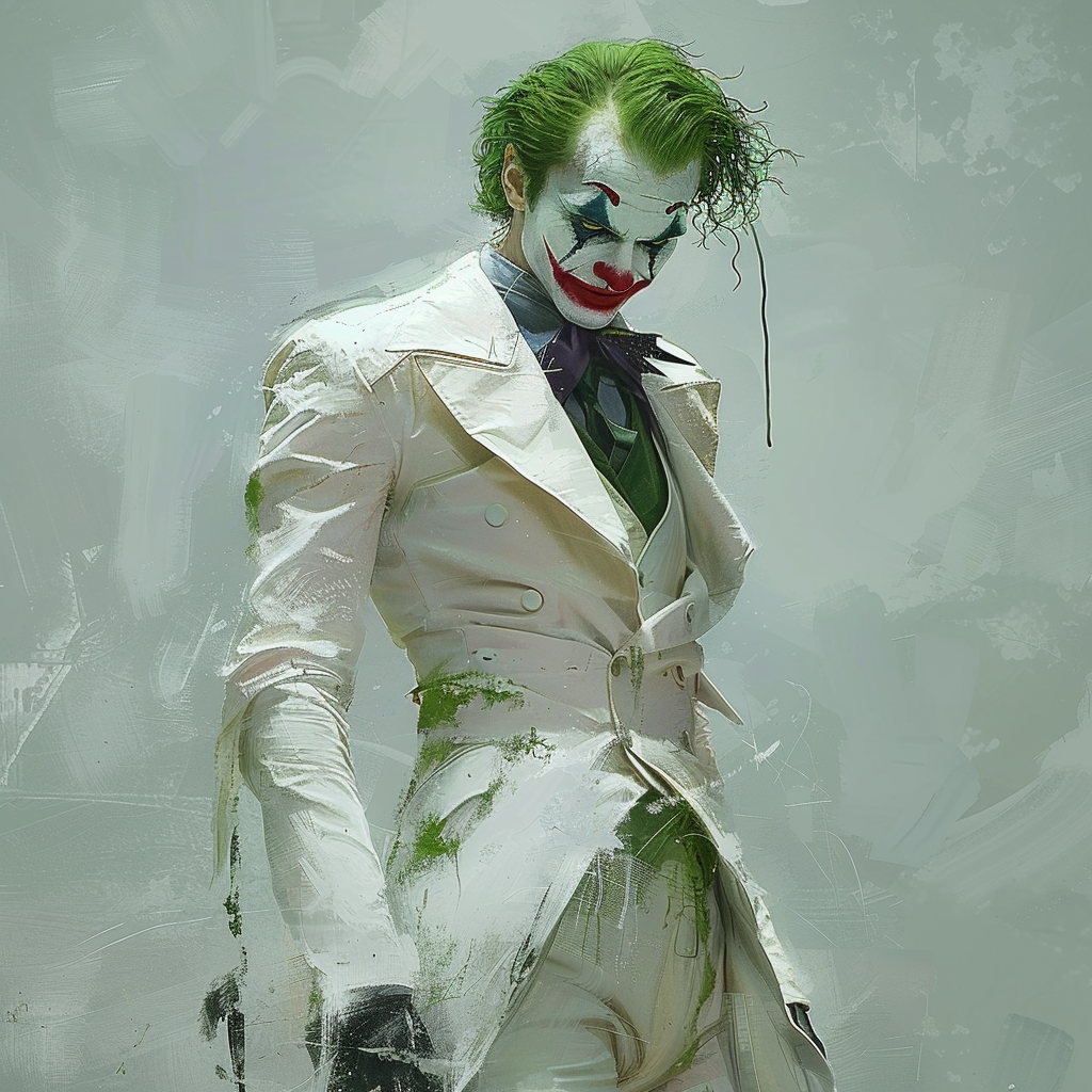 Joker in white dress