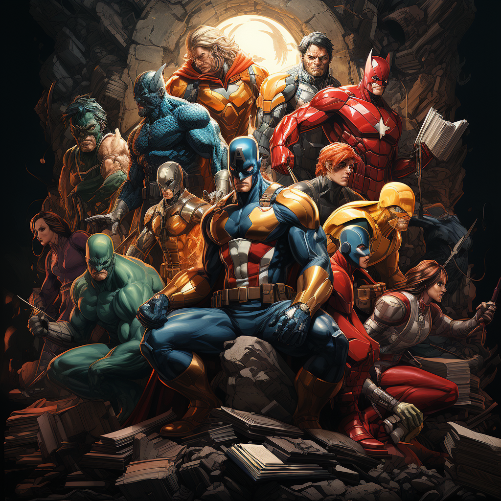 Marvel Characters forming  Joki Joya