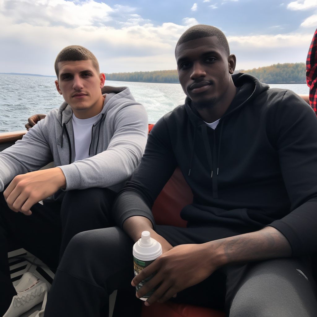 NBA Superstars on a Boat