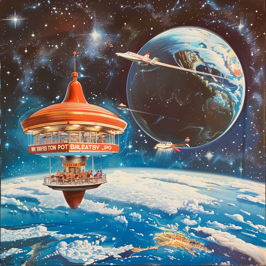 Jolibee fast food restaurant in space