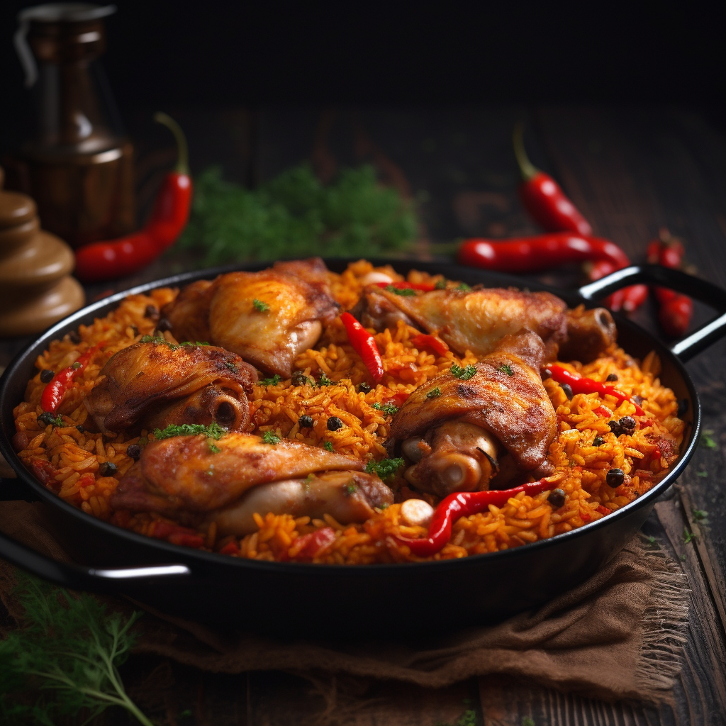 A plate of mouthwatering Jollof Rice