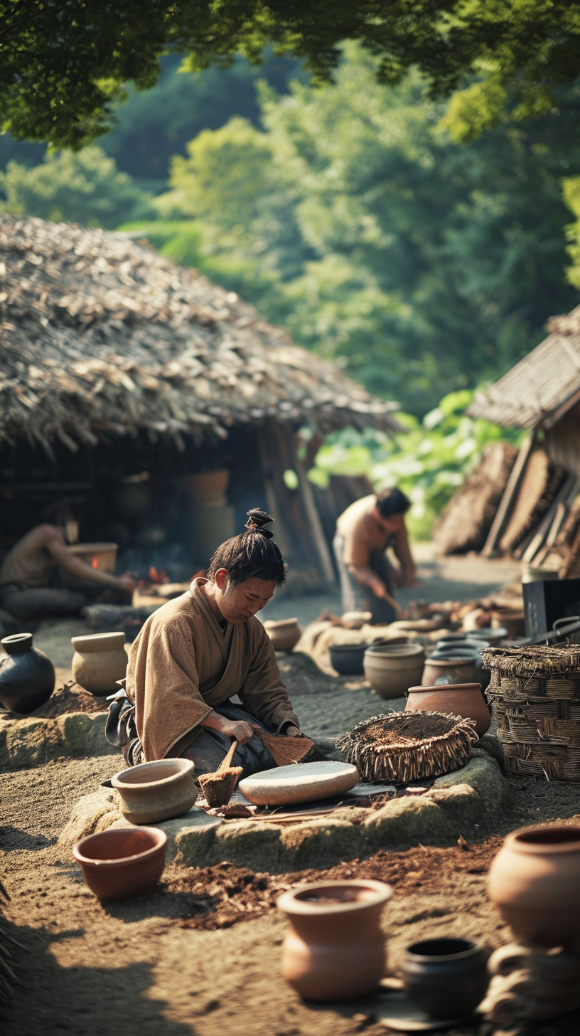 Jomon period part-time job scene photo