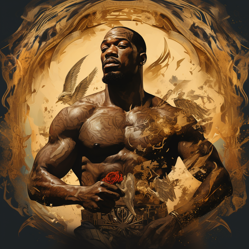 Jon Jones UFC Fighter Portrait