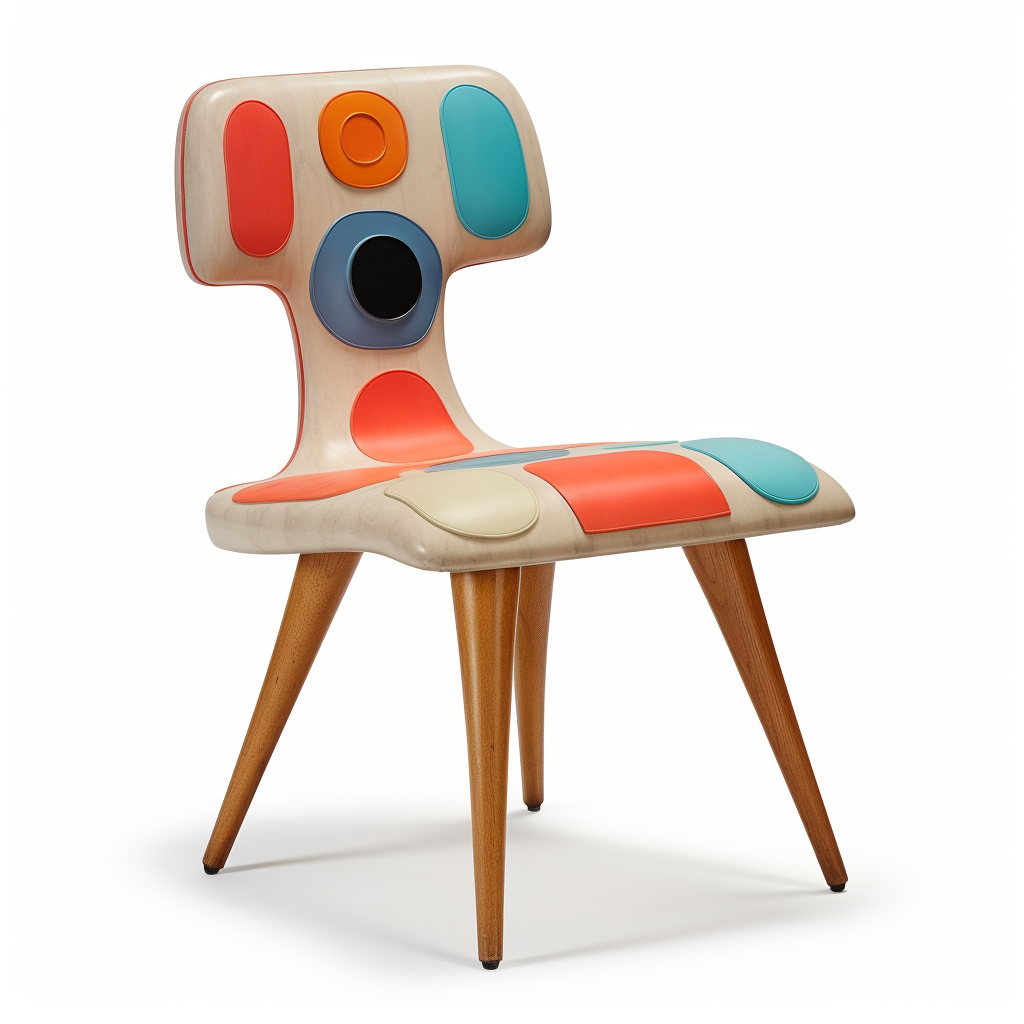 Modern wooden chair design by Jonathan Adler