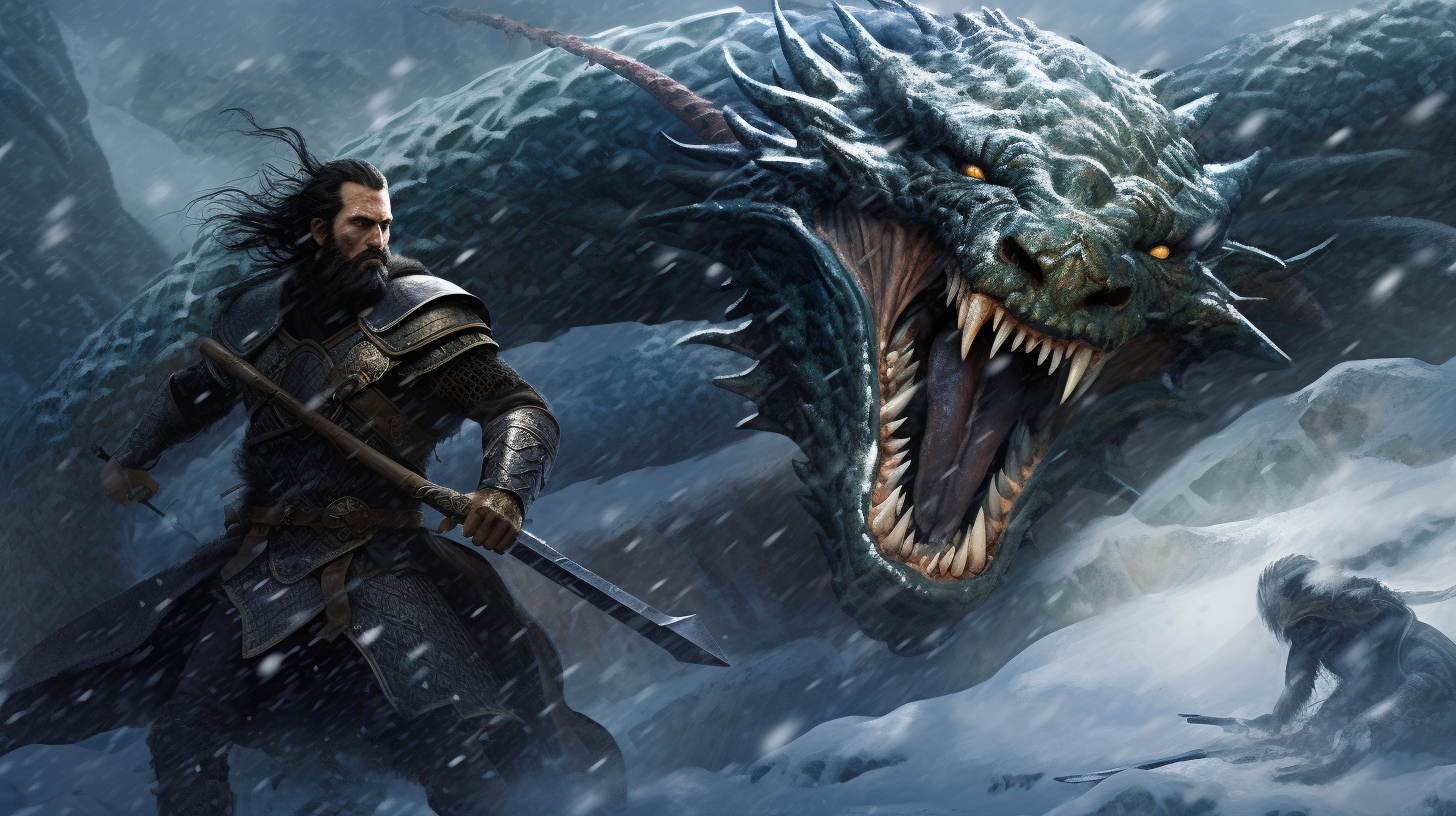 Epic Battle between Jormungandr and Loki