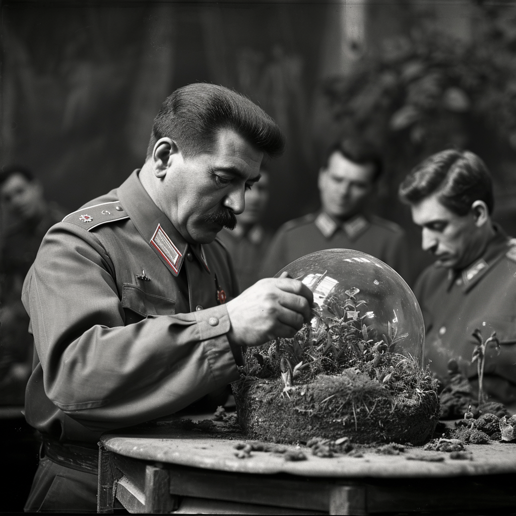 Joseph Stalin Terrarium Making