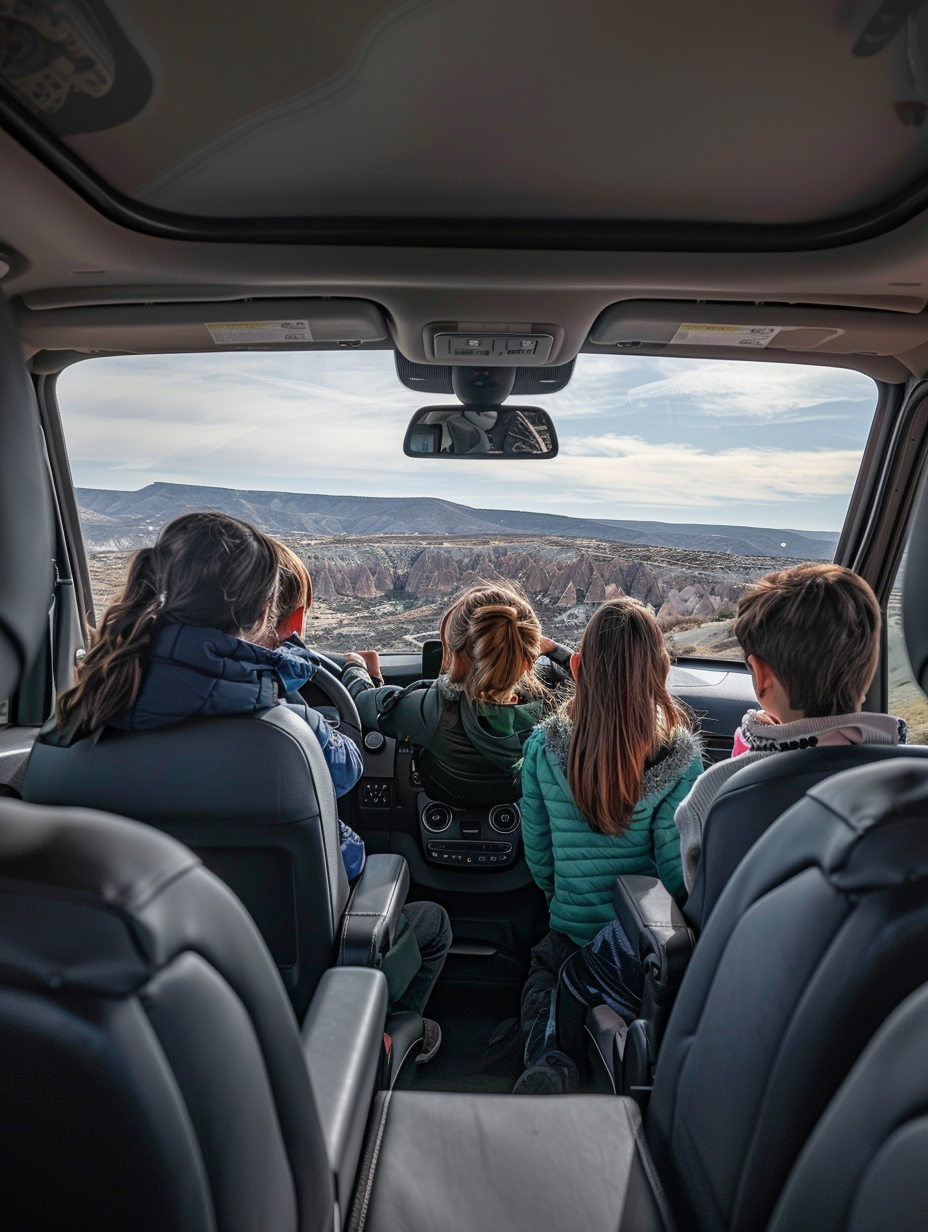 Family in Mercedes Vito