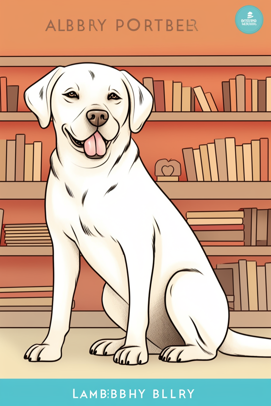 Happy Labrador Retriever Dog Coloring Page