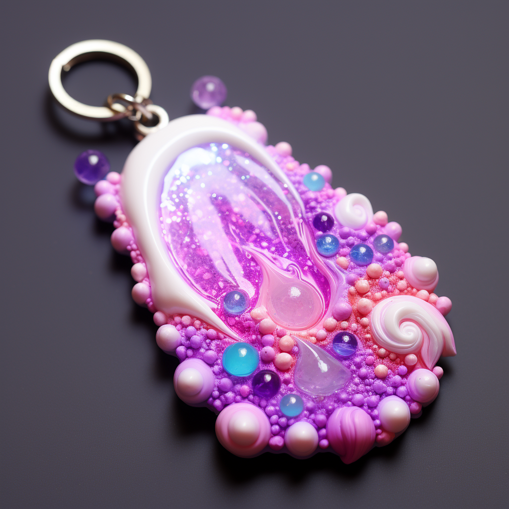 Colorful Joyka Resin Keychain